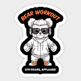 Bear workout Sticker